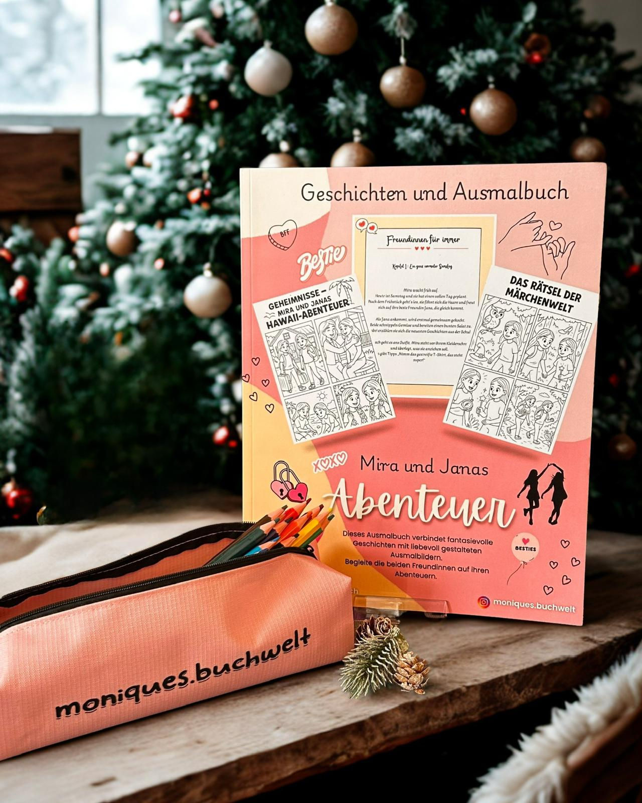 Kinder Ausmalbuch und Geschichtenbuch mit Rätseln von Moniques Buchwelt