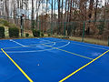 Freshly Painted Basketball Court