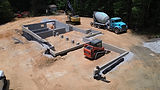 Crew Working on Concrete Block Foundation
