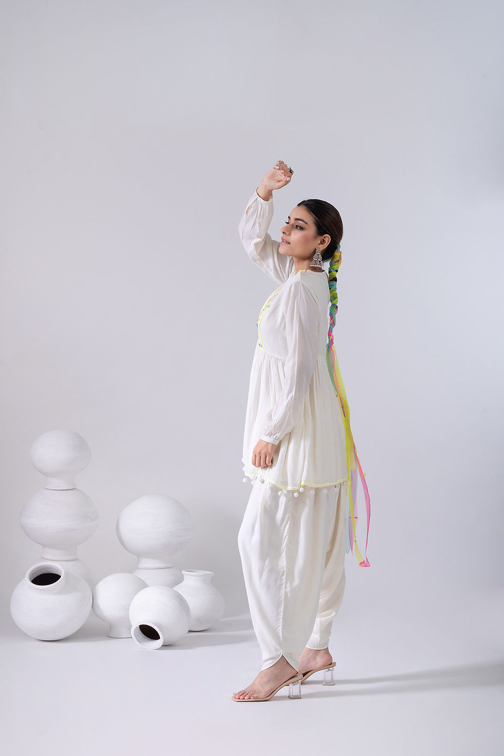 Thumbnail: Kediyo Short Kurta & Dhoti Pants