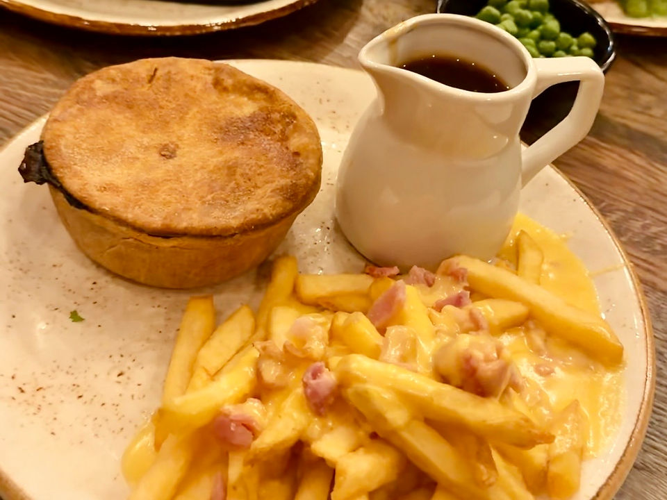 Pie and chips