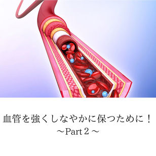 血管を強くしなやかに保つために！～Part２～