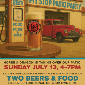 Pit Stop Patio Party: Horse & Dragon