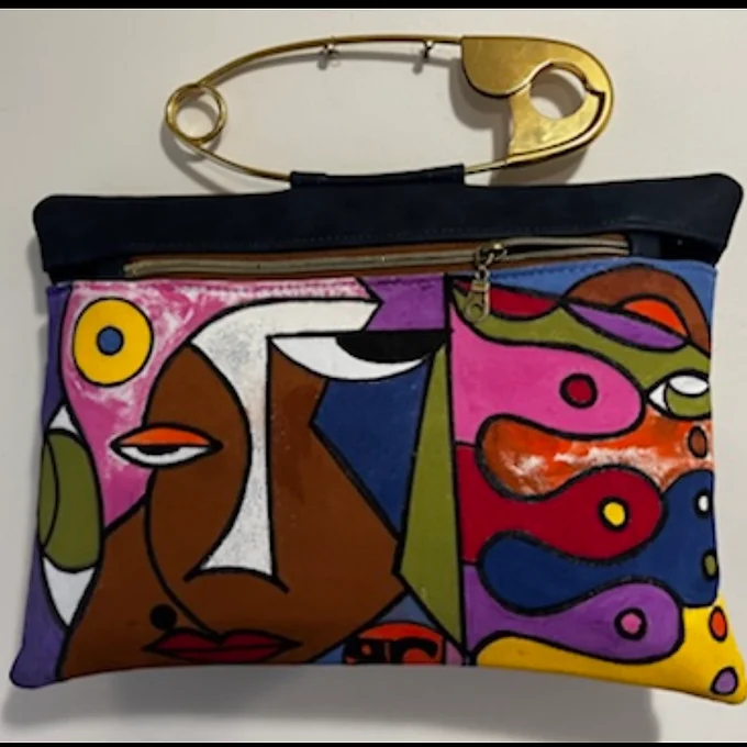 Handmade, Sketched, and Hand Painted Handbag