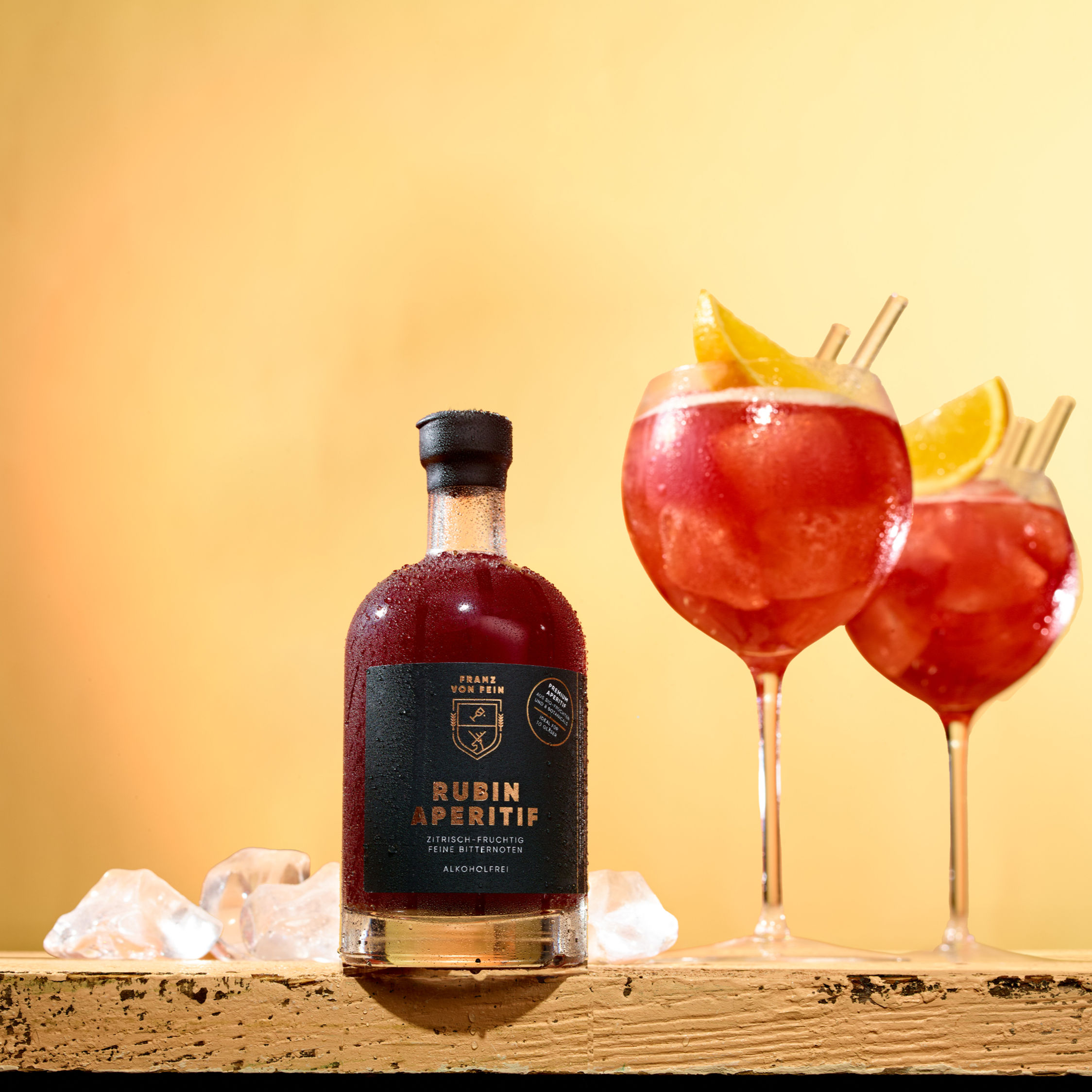 Alkoholfreier Rubin Aperitif | 200ml | Ideal für 10 Gläser