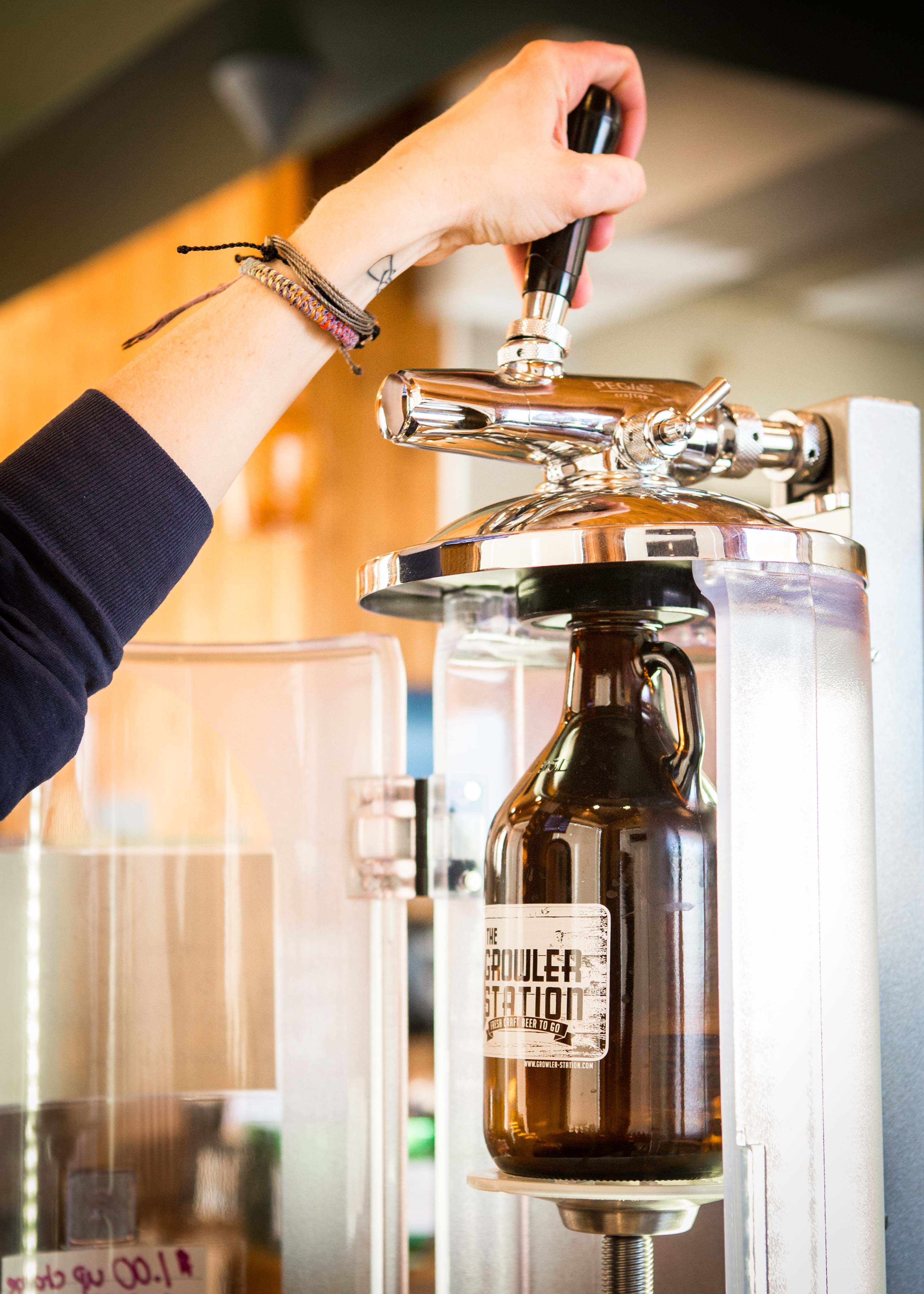 Craft Beer Growler Station