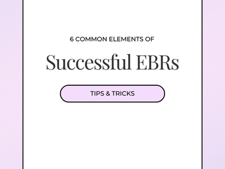 Mastering the art of the EBR