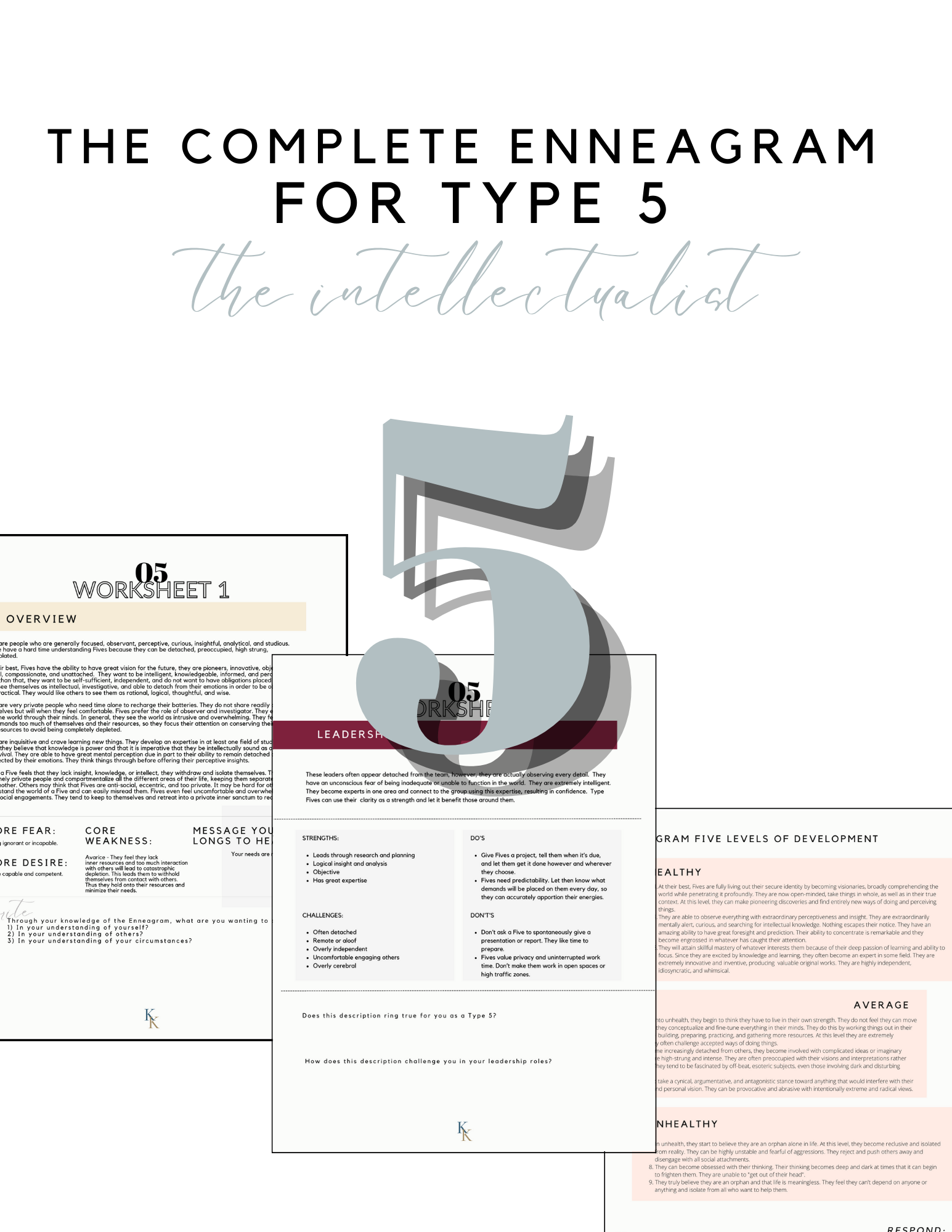 The Complete Enneagram Type 5 Worksheet