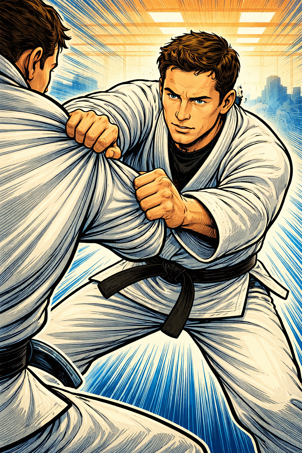 Gi grip control technique - BJJ Tel Aviv self defense