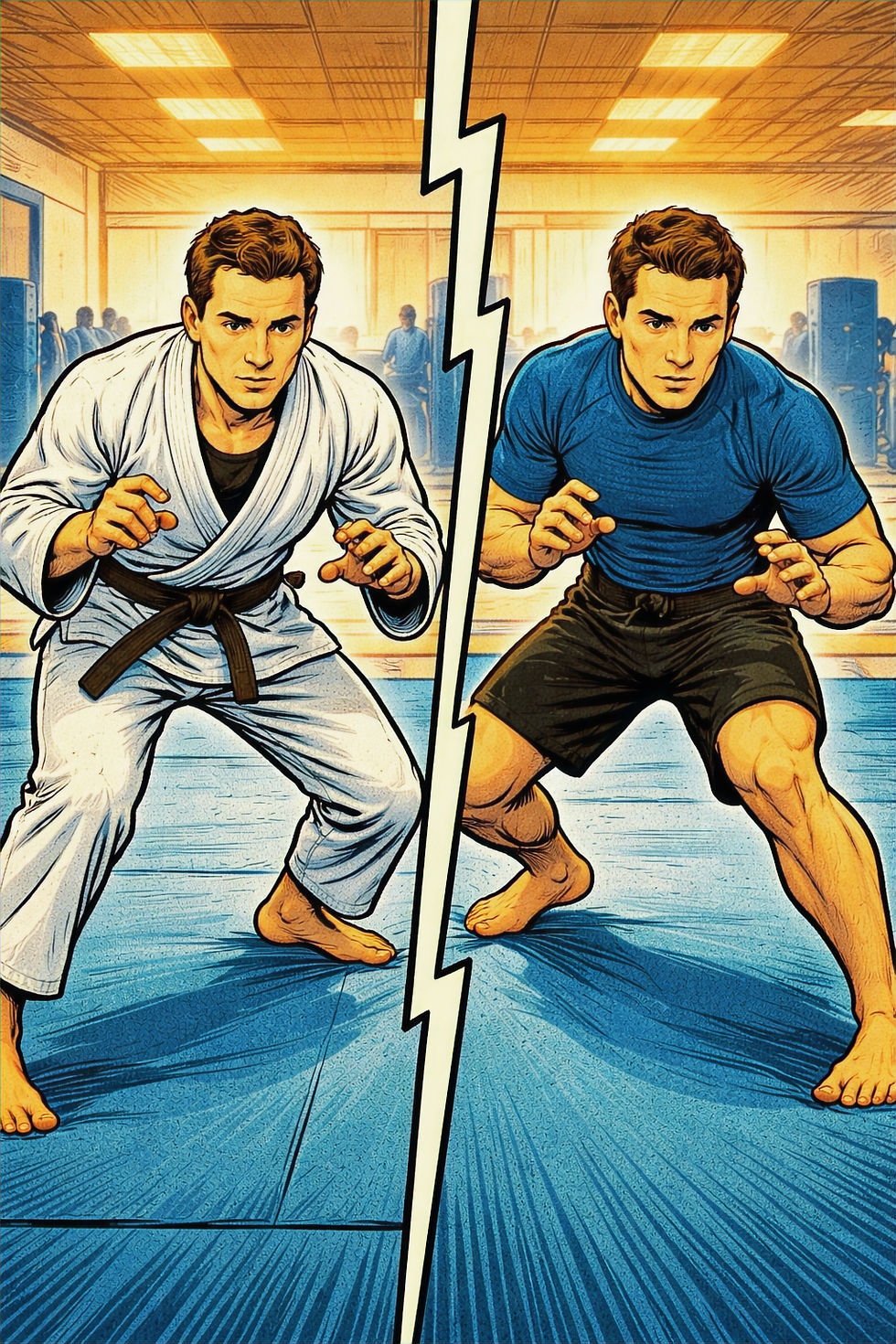 Gi vs No-Gi השוואה בג'יו ג'יטסו תל אביב