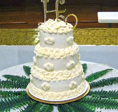 Wedding cake made by Tummy Yummies photo at the event
