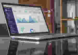 laptop showing web app dashboard