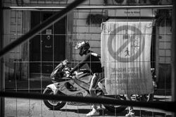Two People on a Motorcycle