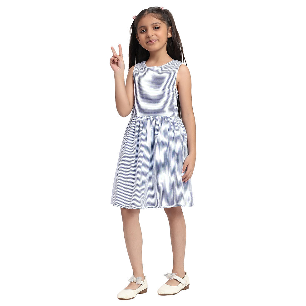 Thumbnail: Blue Horizon Stripe dress