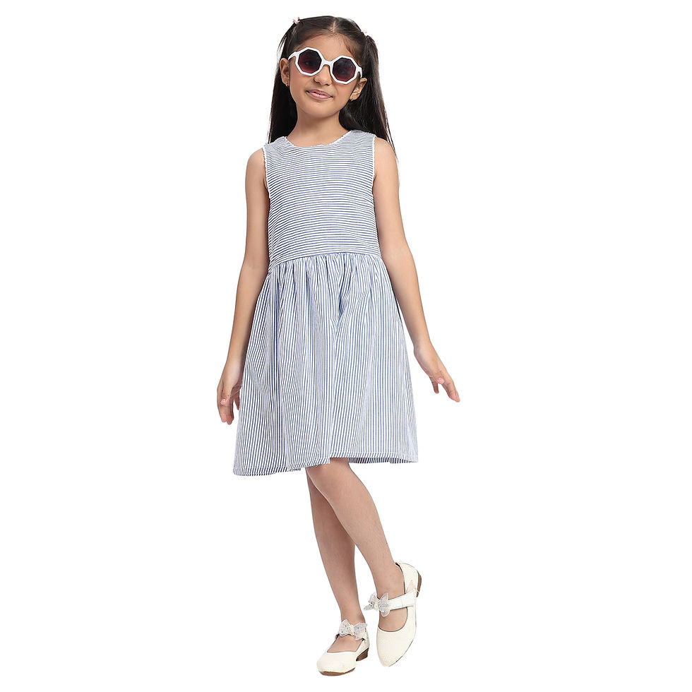 Blue Horizon Stripe dress