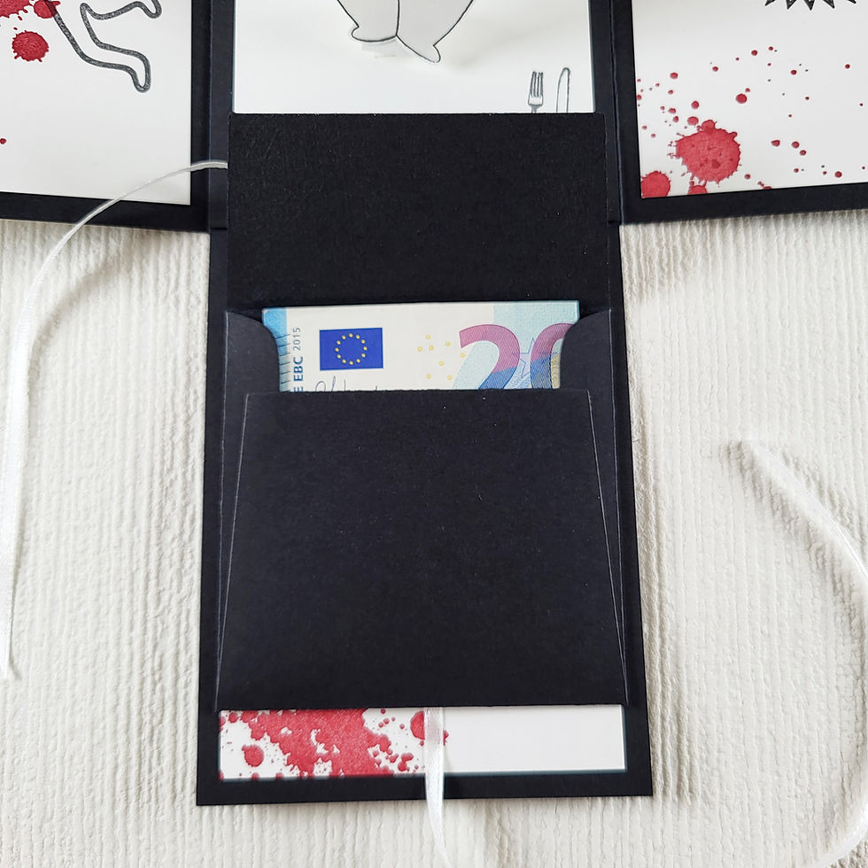 Miniaturbild: Geschenkbox Geldgeschenk Krimidinner Umschlag offen