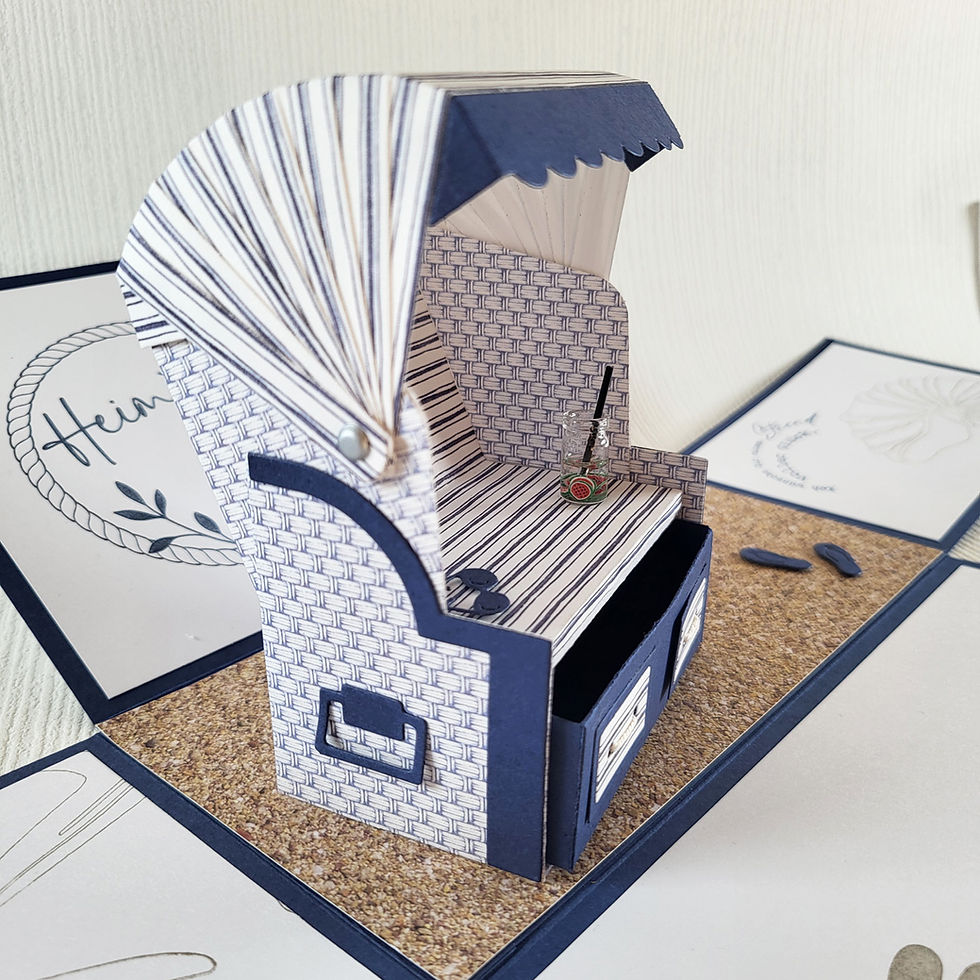 Geschenkbox Geldgeschenk Strandkorb