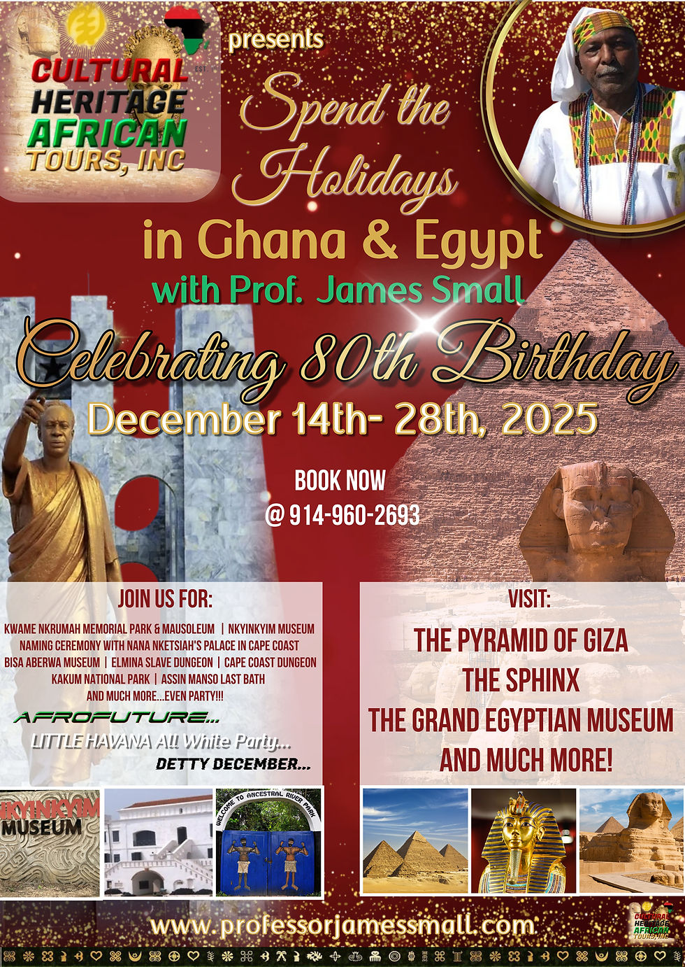 Spend the Holidays in Ghana & Egypt with Prof. James Small