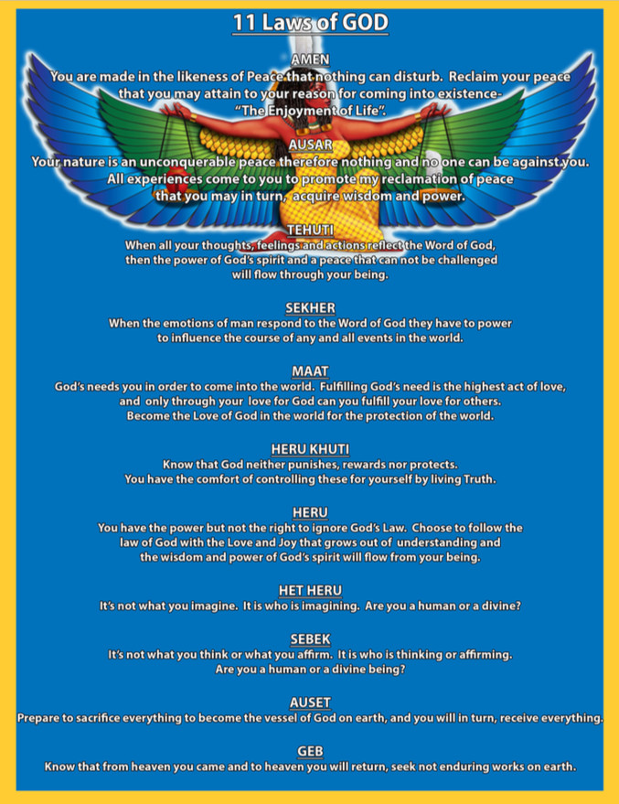 11 Laws of God