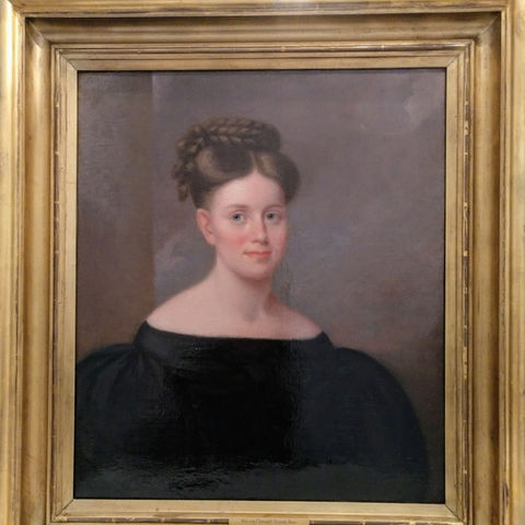 Oil Painting -Malvina Chenault Grundy Bass
1810-1853 husband John Meredith Bass - completed by Tindell's Restoration