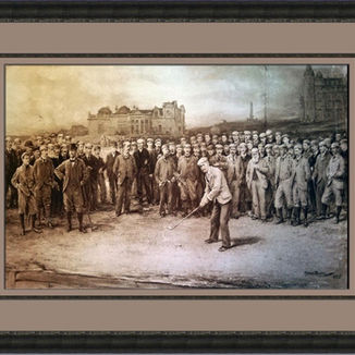 1901 Men's Golf Championship - Scotland - Tindells Restoration print & frame conservation