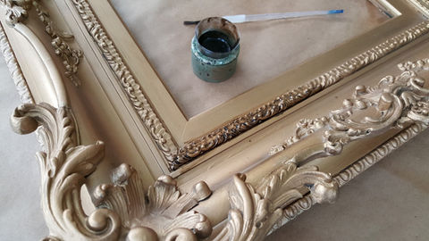 Frame - parts ready for Gold Applications / Accent Tones - Stage 2 - Tindell's Restoration