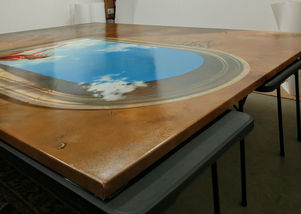"Runner's Repose" artist Bruce Matthews - 192 x 132 - $35,000 - During Extensive work - Tindells Restoration