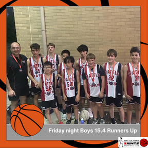 Summer 2024/2025 season - Friday night boys 15.4 Runners up