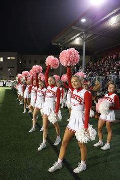 Cheerleaders at Football Game