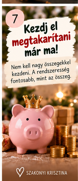 Kezdj el megtakarítani már ma