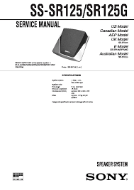 Thumbnail: Sony SS - RXD8S SPEAKERS + SS-SR125