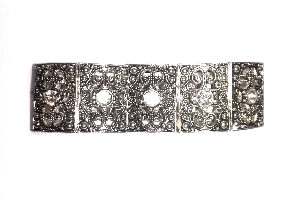 Thumbnail: Quality Stretch Bracelet With Clear Stones