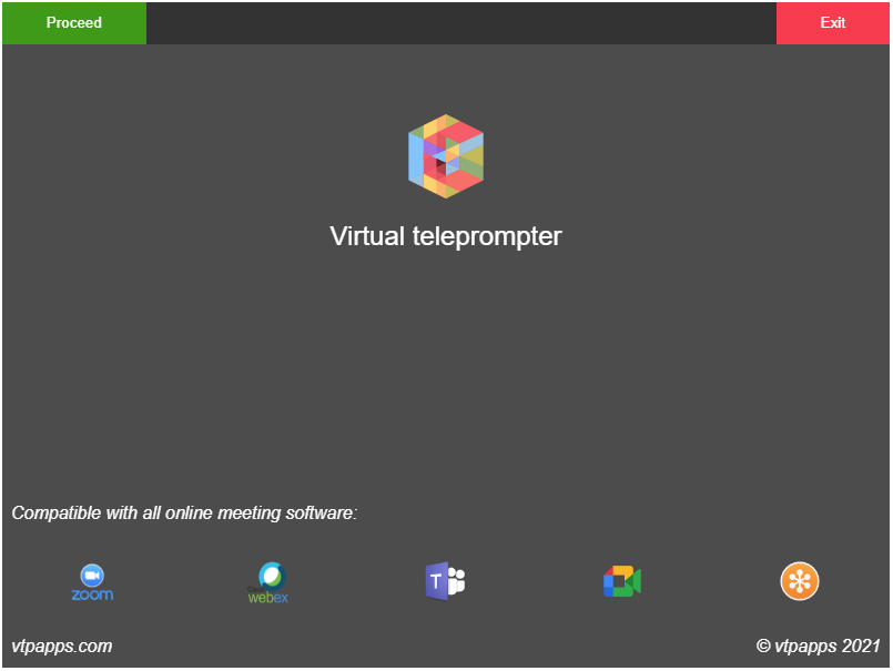 How to setup a teleprompter app for ex