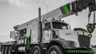 Kenworth T800 crane truck,