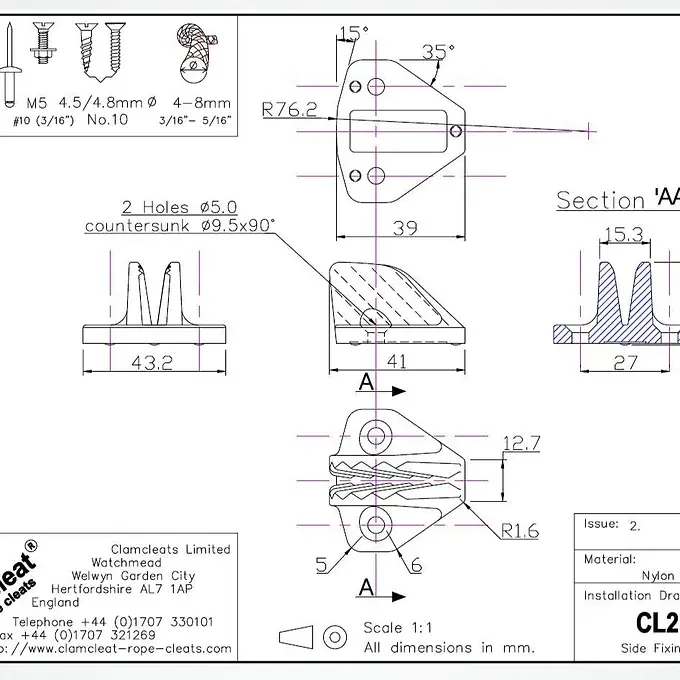 Miniatura: Clamcleat Cl215