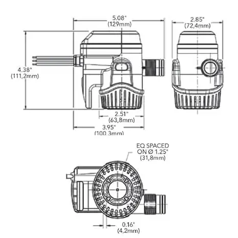 Miniatura: Bomba Automática de Porão Rule 500GPH