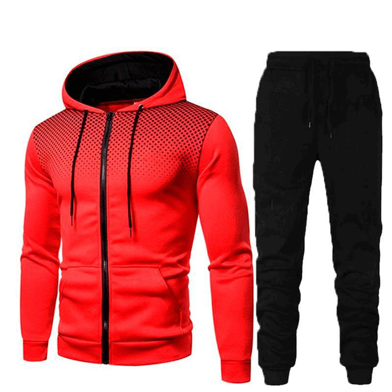 Miniatura: Terno masculino esportivo fitness outono e inverno