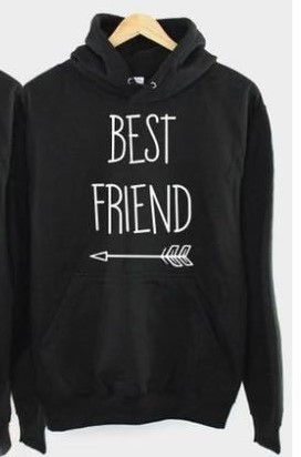 Miniatura: Suéter com capuz seta direita BEST FRIEND