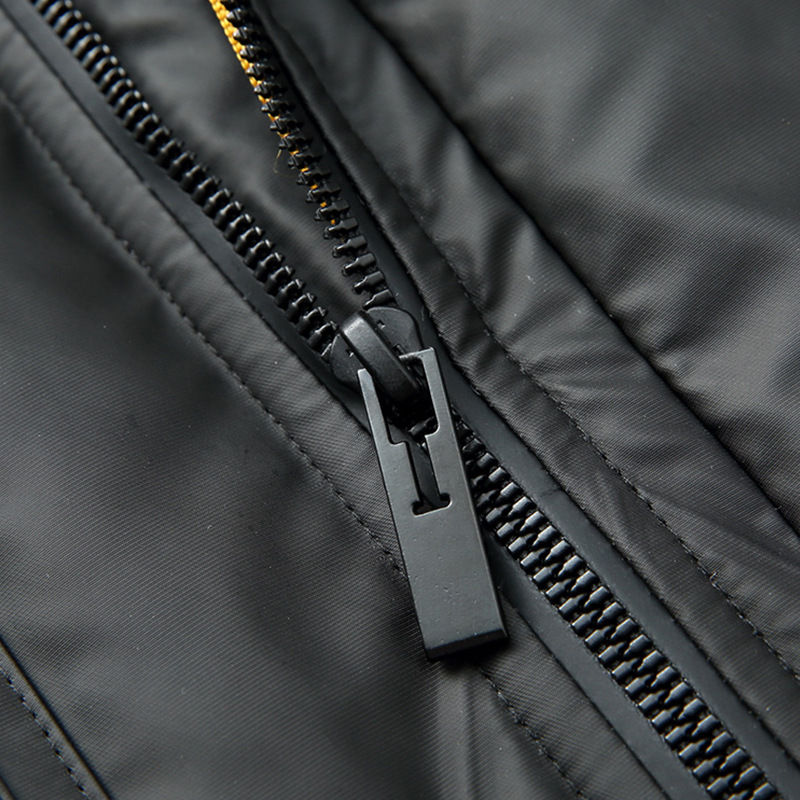 Miniatura: Jaqueta masculina espessada simples com capuz