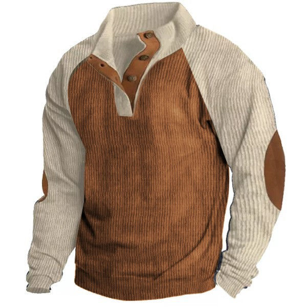 Miniatura: Moletom Casual Masculino com Gola Estampada