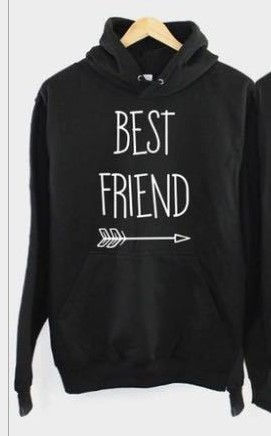 Miniatura: Suéter com capuz seta direita BEST FRIEND