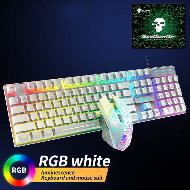 Miniatura: Conjunto Teclado E Mouse Kuiying T6RGB Luminosa