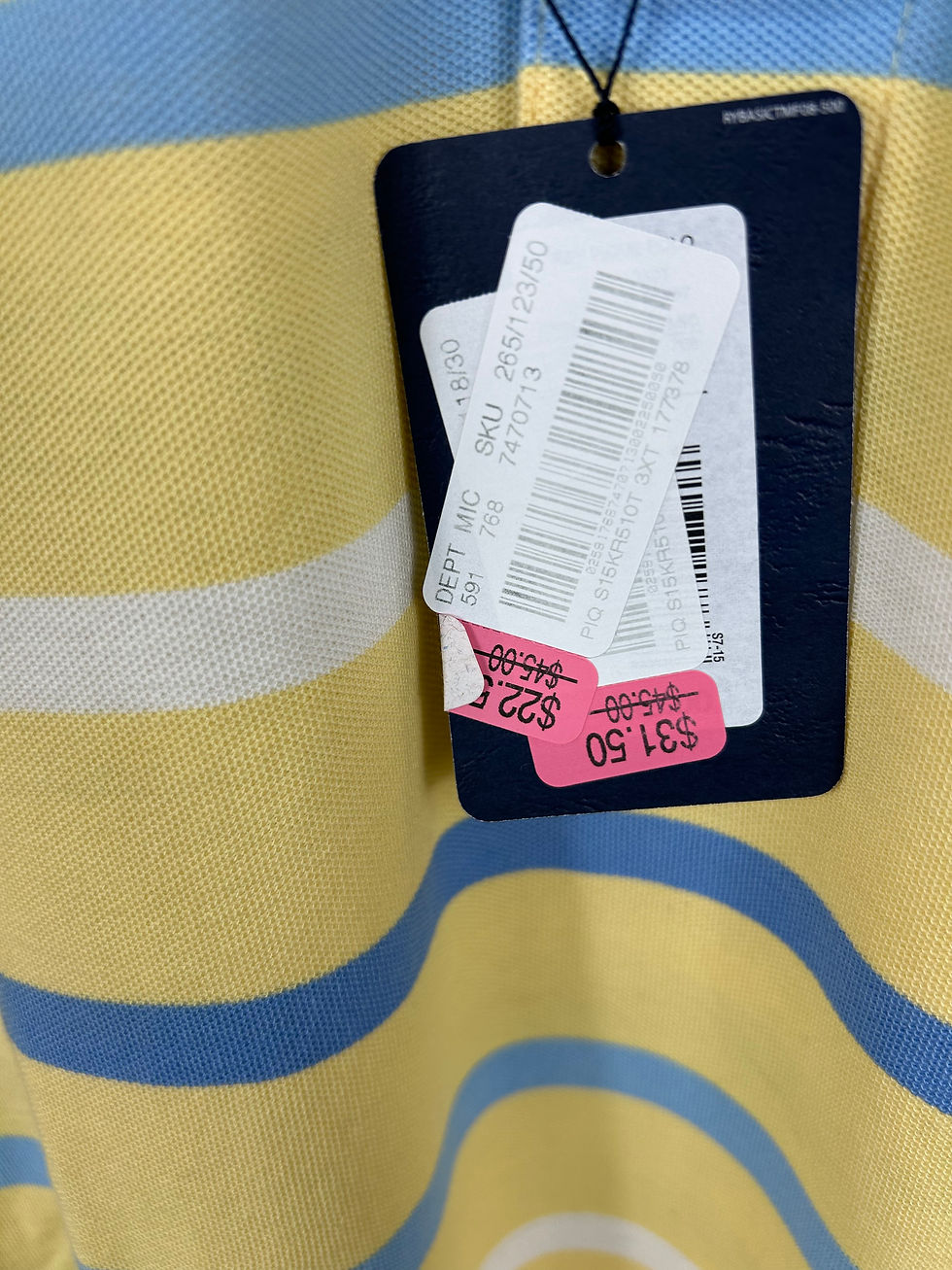 Thumbnail: Gold Label Roundtree & Yorke Yellow Polo Shirt