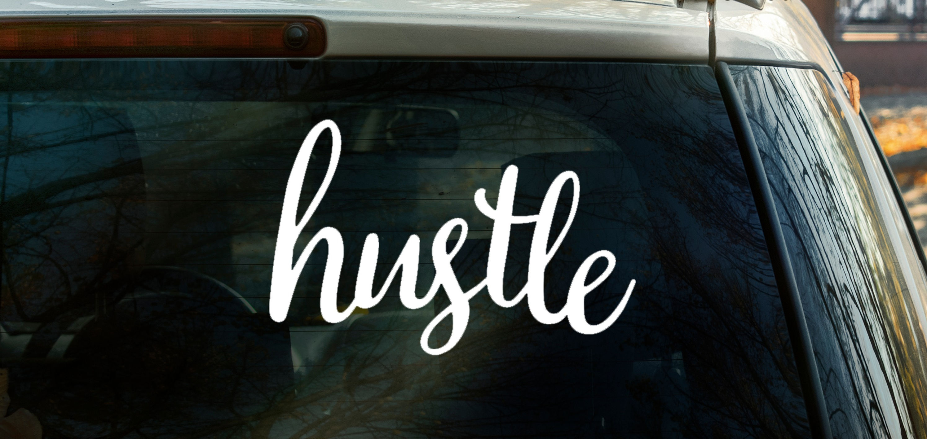 Hustle  - Decal Sticker for a Car, Window, Wall, or Laptop #3