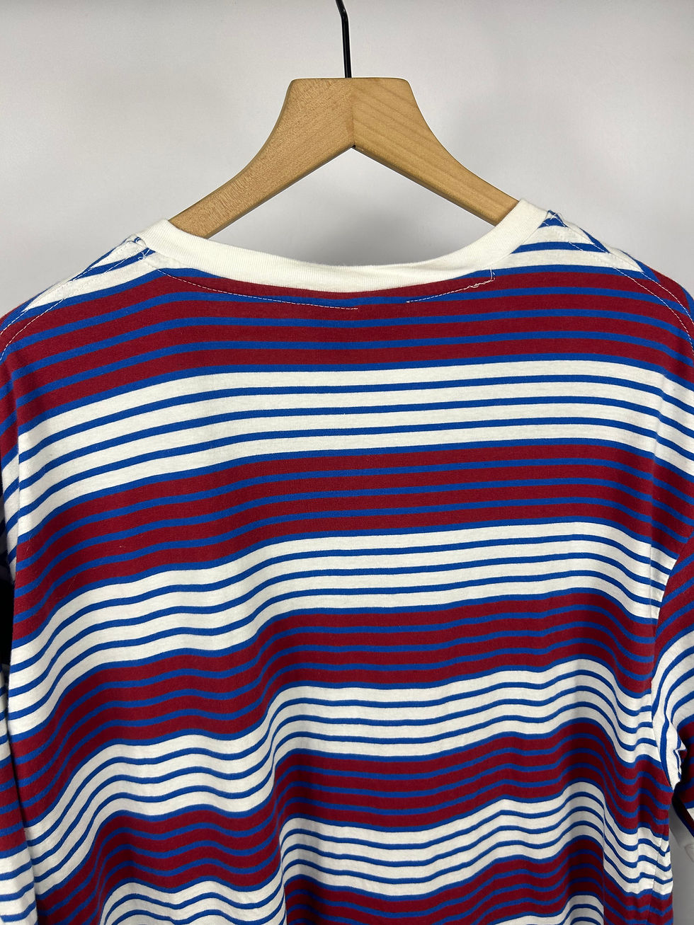 Thumbnail: Rocawear Red, White, Blue Striped V-neck T-Shirt