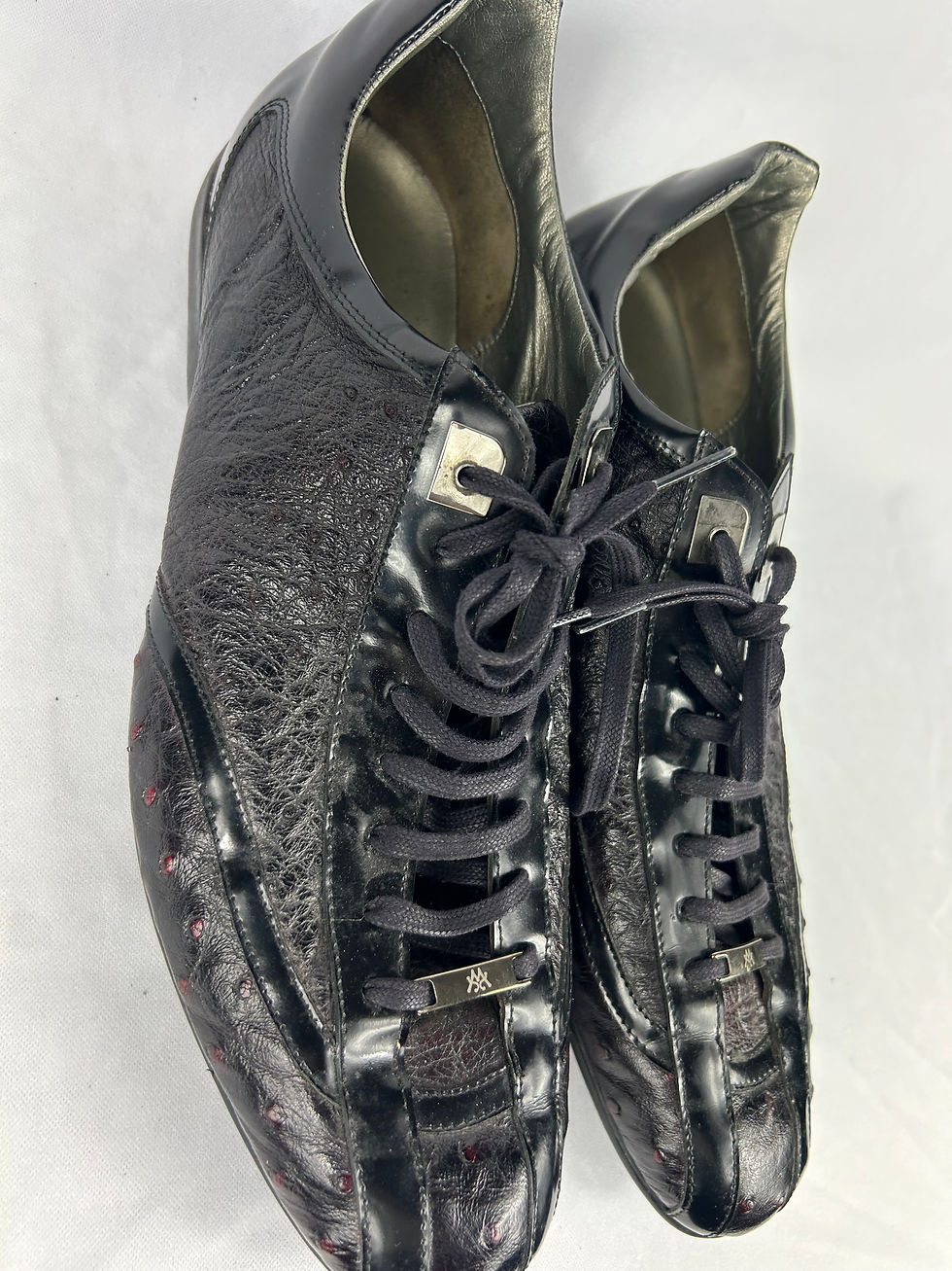 Thumbnail: Mezlan	Black Crocodile Leather Shoe- Size 13M (estimated)