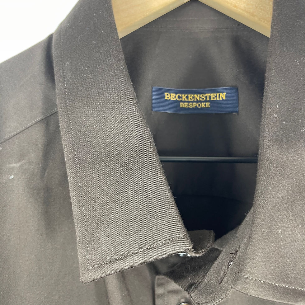Thumbnail: Beckenstein Bespoke Chocolate Short Sleeve Button Up