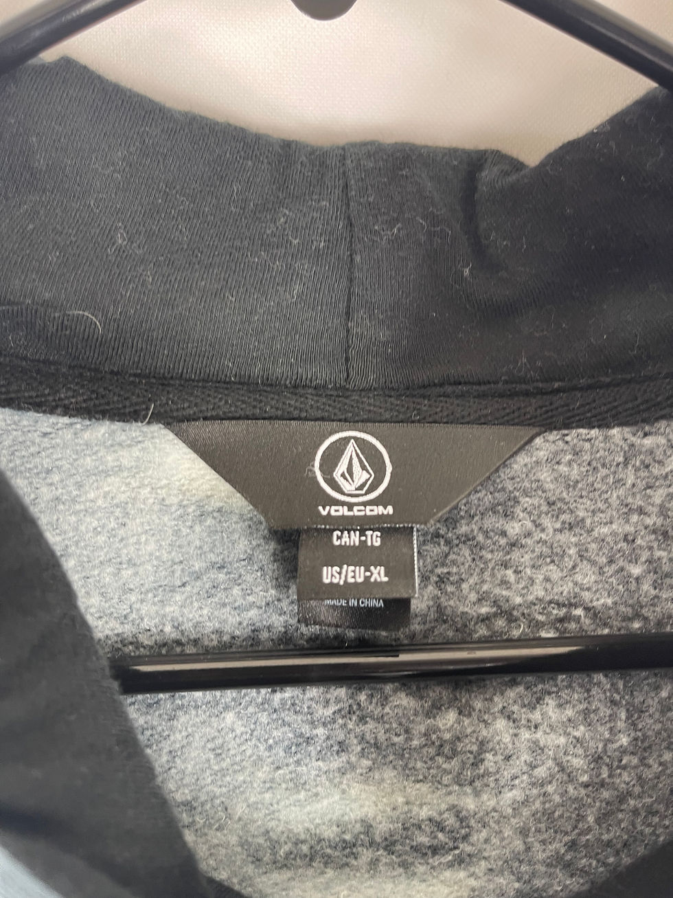 Thumbnail: Volcom - Two tone Black / Grey Tye Dye Hoodie