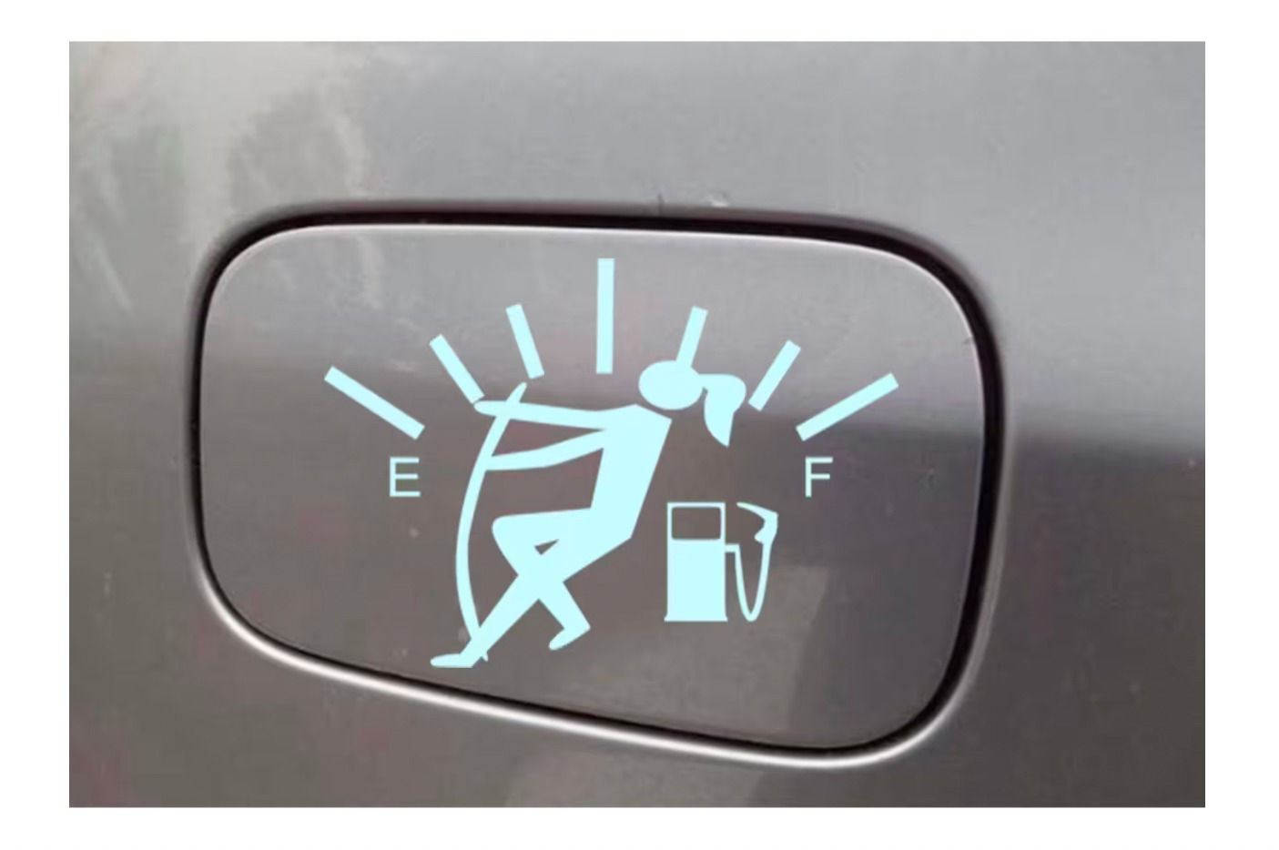 Gas Tank Girl Decal Sticker
