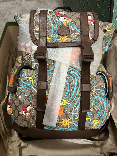 Gucci Disney Donald Duck Limited Collaboration Backpack Used *Rare